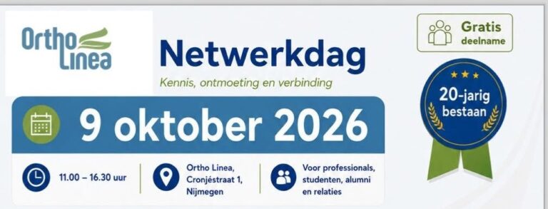 Netwerkdag Ortho Linea – 9 oktober 2026